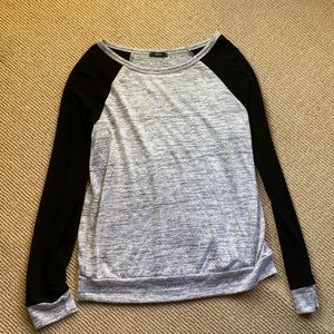 Black and grey sweater